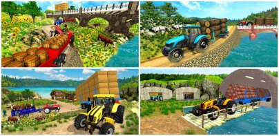 Echte Tractor Trolley Sim-game