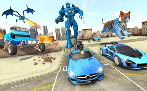 Flying Robot Car Transform War screenshot 1