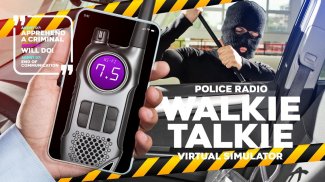 Simulador virtual de radio walkie talkie policía screenshot 0