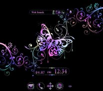 Stylish Theme Galaxy Butterfly screenshot 0