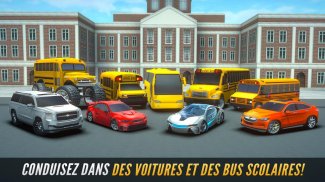 Super High School Bus Simulateur & jeu de voiture screenshot 13