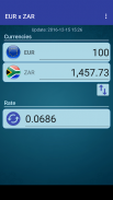 Euro x South African Rand screenshot 1