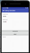 MF Ceiling Calculator screenshot 1