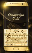 Champaign Gold Go Keyboard Theme screenshot 1