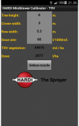 Hardi Mistblower Calibrator screenshot 3