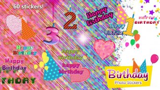 Birthday Photo Stickers screenshot 0