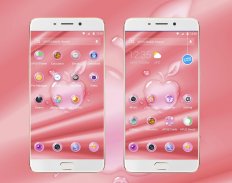 Pink Phone X-- APUS Launcher Free Theme screenshot 0