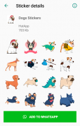 Mejor Stickers de perros WhatsApp WAStickerApps screenshot 1