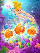 Mermaid-puzzle match-3 tesouro screenshot 13