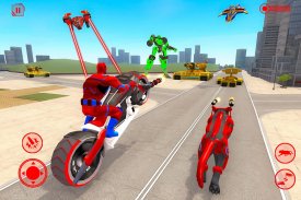 Police Panther Robot Bike Transformation Hero screenshot 11