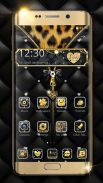 Oro de lujo - tema de cremallera de diamante screenshot 1