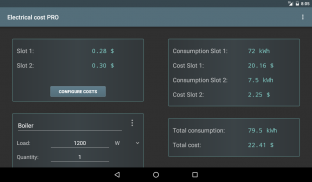 التكلفة الكهربائية screenshot 2