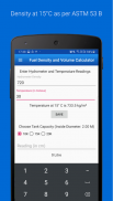 Fuel Density and Volume Calc screenshot 1