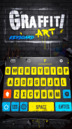 Yellow Graffiti Wall Keyboard screenshot 0