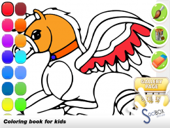 libro para colorear  caballos screenshot 4