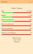 Measure body fat (LBM Control) screenshot 3