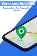 GPS Navigasi Rute Penemu - Peta & Speedometer screenshot 1