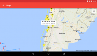 Sismo Chile screenshot 1