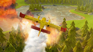 Airplane Firefighter Simulator Pilot Flying Games screenshot 2