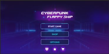 Cyberpunk: Flappy Ship screenshot 0