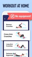Abs Workout - Burn Belly Fat with No Equipment screenshot 2