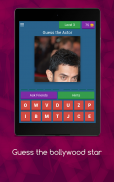 Guess bollywood star quiz game screenshot 0