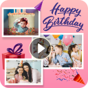 Happy birthday video maker Icon