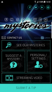 Unsolved Mysteries Mobile App screenshot 0