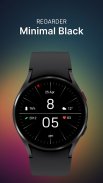 Minimal Black Watch Face screenshot 3