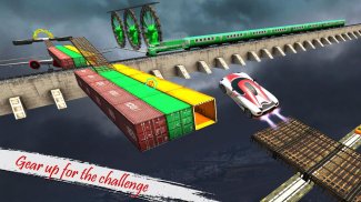 Impossible Car Stunts Game : Challenging Tracks screenshot 1