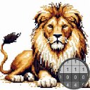 Animal Pixel Art Coloring Book