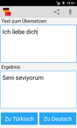 Deutsch Türkisch Übersetzer screenshot 0