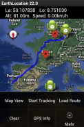 EarthLocation GPS Tracker, yön screenshot 0