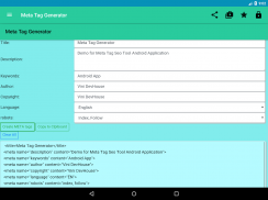 Meta Tag Generator screenshot 7
