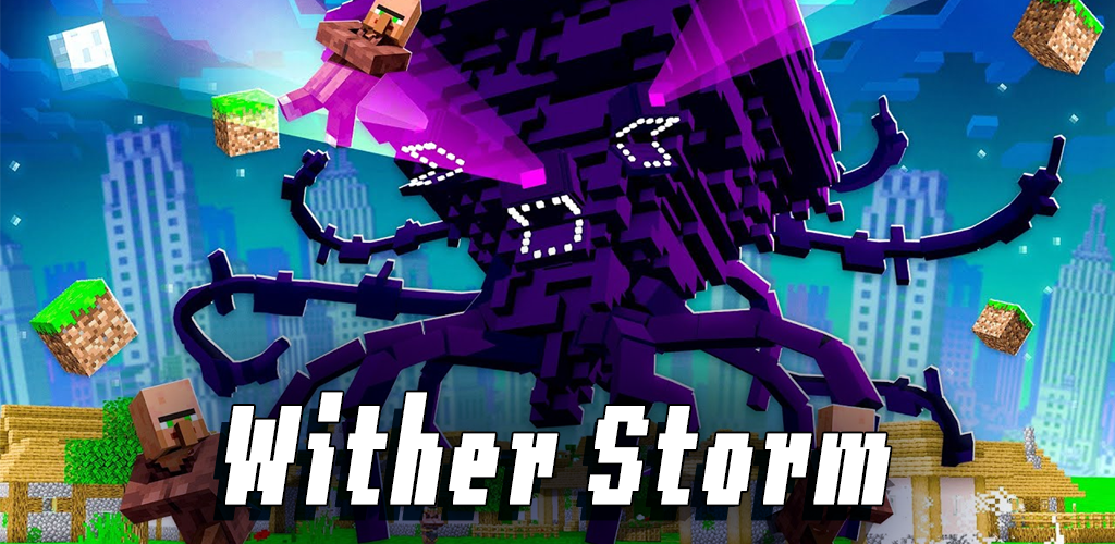 Download Minecraft Wither Storm Battle Wallpaper