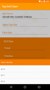 Tap-Drill Chart screenshot 2