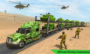 US Army Train Transporter Truck Driving Games screenshot 9