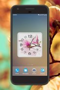 Magnolia Clock Live Wallpaper screenshot 3