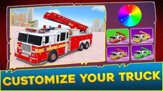 Fire Truck Robot Car Game screenshot 3