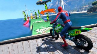 Superhero Bike Taxi Driving Sim Games 3D Taxi Game screenshot 1