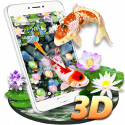 Tema 3D Akuarium Ikan koi screenshot 3