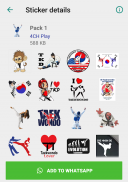 Taekwondo Stickers - WAStickerApps screenshot 3