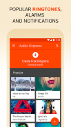 Audiko: ringtones, notifications and alarm sounds. screenshot 0