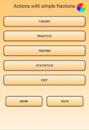 Math. Simple fractions. screenshot 1