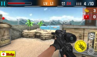 Landing War : Defense Gun Shoot screenshot 1