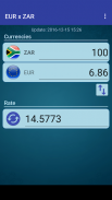 Euro x South African Rand screenshot 2