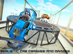 Trampoline Madness Crash - Beam Car Driving 3D screenshot 3