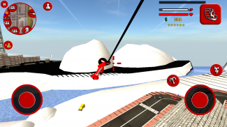 Santa claus stickman rope hero vegas crime screenshot 3