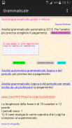Analisi grammaticale italiana screenshot 1