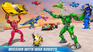Bus Robot Game - Multi Robot screenshot 1